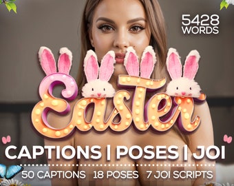 Easter Onlyfans Bundle: Poses, JOI Scripts, Captions