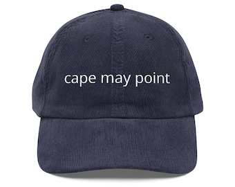 cape may point corduroy cap | embroidered baseball hat