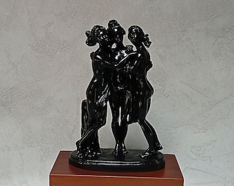 Sculpture artistique néo-classique en régule "Les 3 Grâces" [2]
