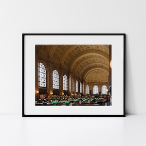 Boston Public Library | Fine Art Photograph | library, historic architecture, books, reading, academia aesthetic, travel photo