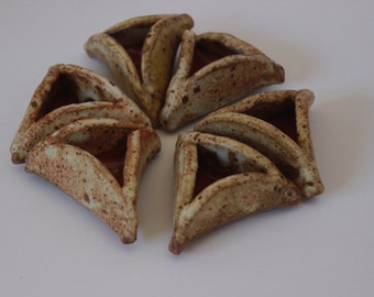 Purim Handmade Ceramic Hamantaschen