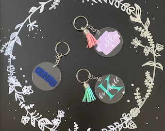 Personalized Acrylic Keychain - Etsy