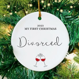 First christmas divorce ornament Clearance