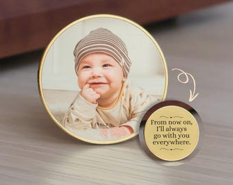 Moneda de recuerdo con foto personalizada, token de billetera personalizado