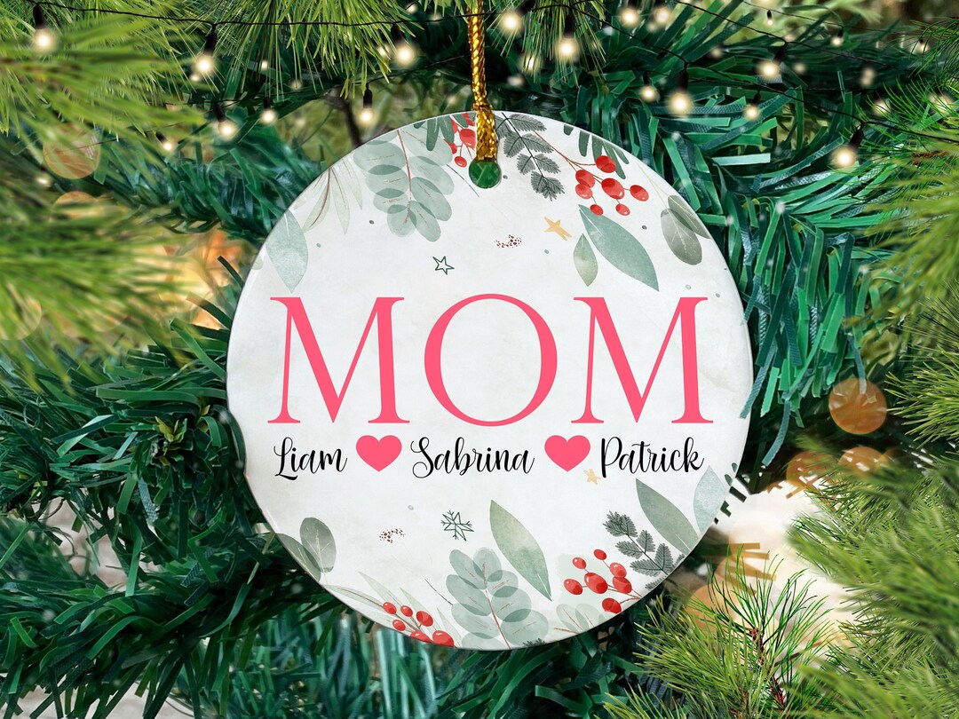 Mom Christmas Ornament Personalized Christmas Gifts for Mom - Etsy