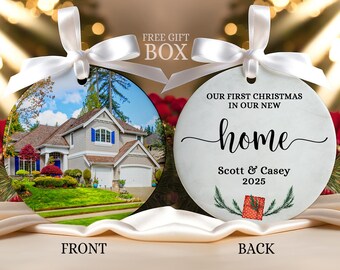 Personalized New Home Photo Ornament: Custom Christmas Keepsake