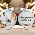Custom photo ornament double sides, Christmas photo ornament, personalized Christmas ornament front and back image, tree decoration picture