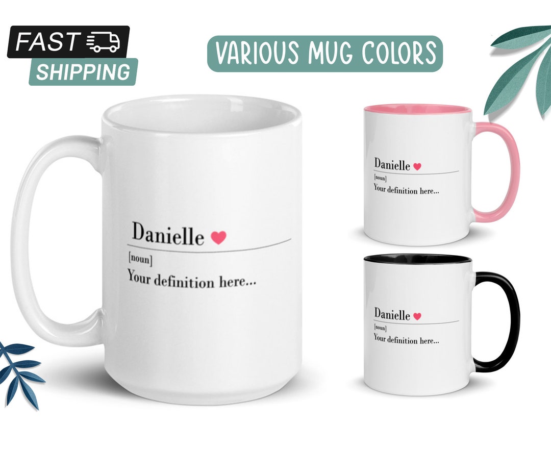 Definition Name Mug Definition Name Gifts Name Custom Mug Etsy