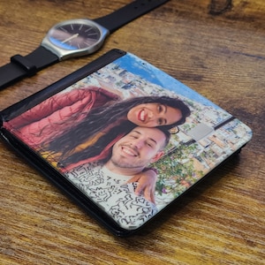Cartera personalizada con foto, regalo personalizado para el. Regalo para hombre con texto y foto. Billetera personalizada.