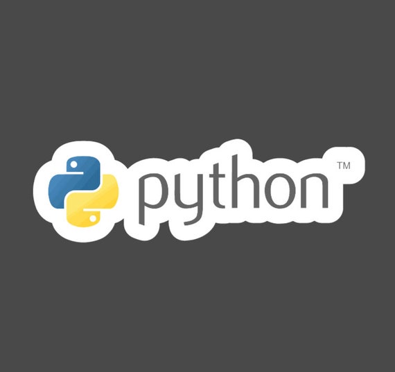 Python Logo Sticker Computer Tablet Phone Coder Vinyl - Etsy
