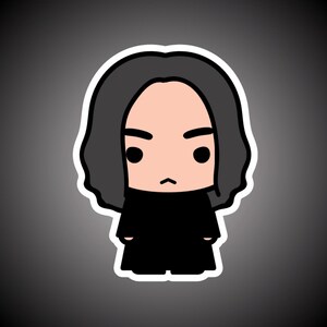 Severus Inspiriert Vinyl Aufkleber Fan Zeichnung Kunst Wasserdicht - Geschenk Mädchen Jungen Kinder Kind Teenager Laptop Wasserflasche Lunchbox Rucksack Skate