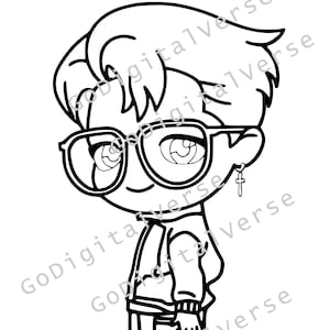 BTS KPop Singer - SVG, PNG y PDF