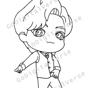 BTS KPop Singer - SVG, PNG y PDF
