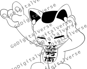 Anime-Charakter - SVG, PNG und PDF