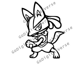 Poke character - SVG, PNG, and PDF