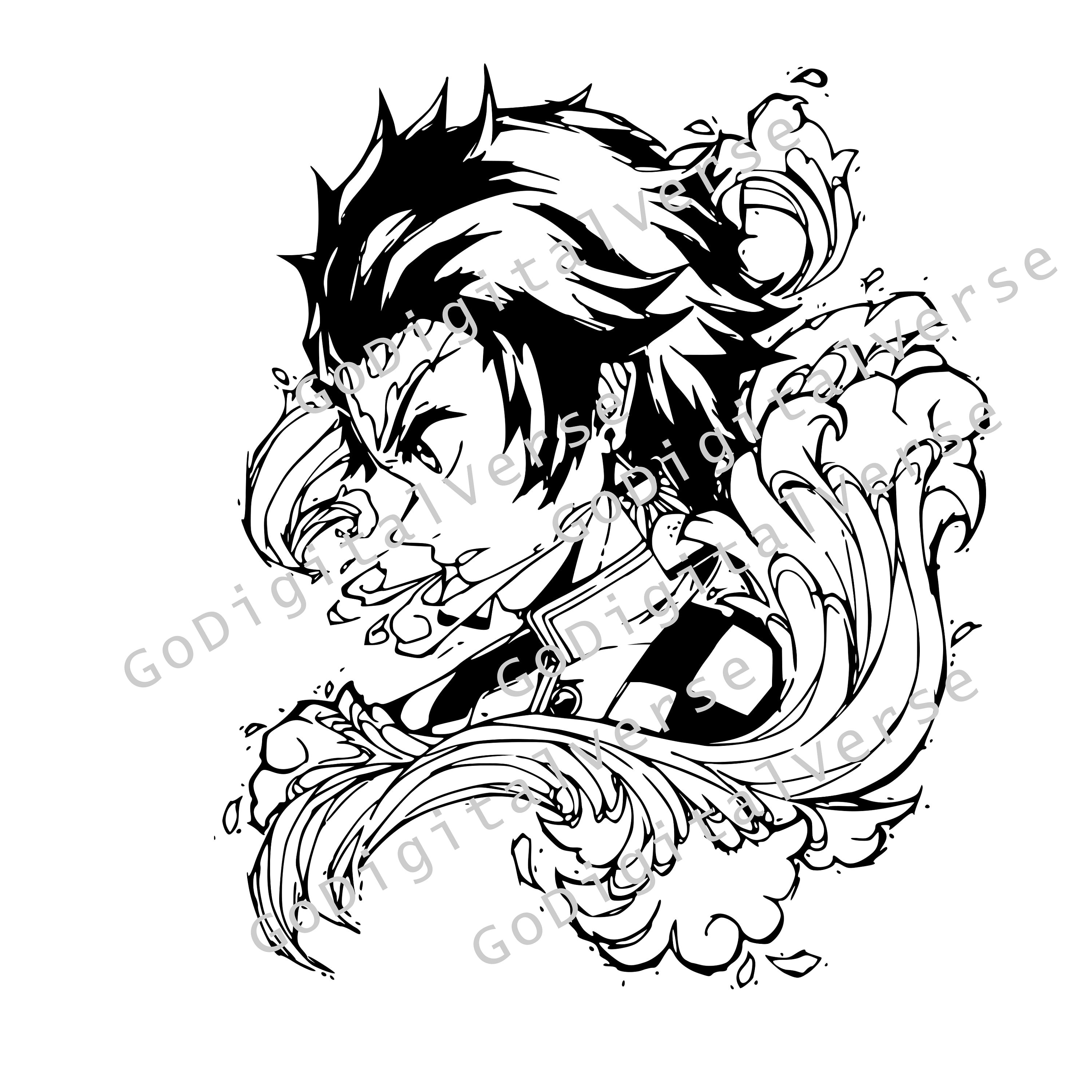 Kamado Tanjiro Svg, Tanjiro, Anime Svg, Anime Svg, Kimetsu N - Inspire  Uplift