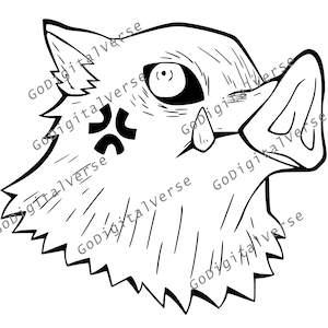 Anime character - SVG, PNG, and PDF