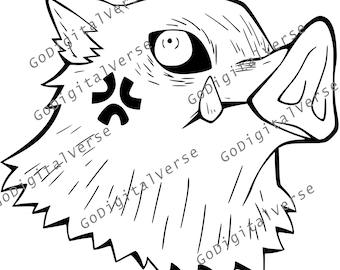 Anime character - SVG, PNG, and PDF