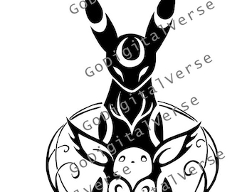 Poke character - SVG, PNG, and PDF