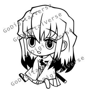 Anime Character - SVG, PNG, and PDF