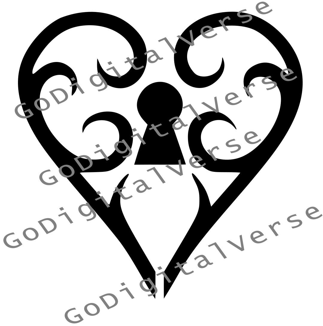 Svg Kingdom Hearts - Etsy, image size:1079x1089