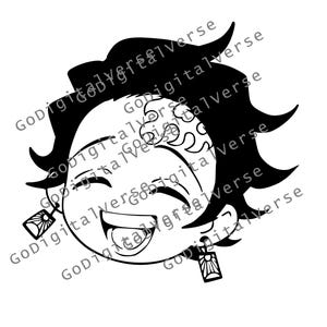 Anime Character - SVG, PNG, and PDF