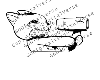 Anime Character - SVG, PNG, and PDF