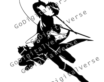 Anime-Charakter - SVG, PNG und PDF