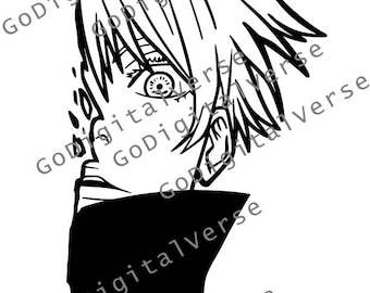 Anime Character - SVG, PNG, and PDF
