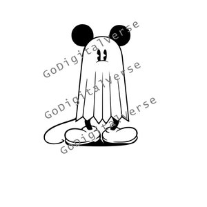 Mouse Ghost - SVG, PNG, and PDF