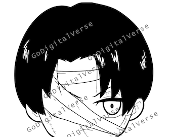Anime Charakter - SVG, PNG und PDF