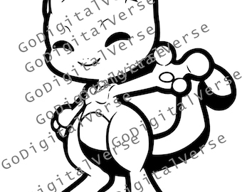 Poke character - SVG, PNG, and PDF