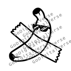 Bananen-Klebeband - SVG, PNG und PDF