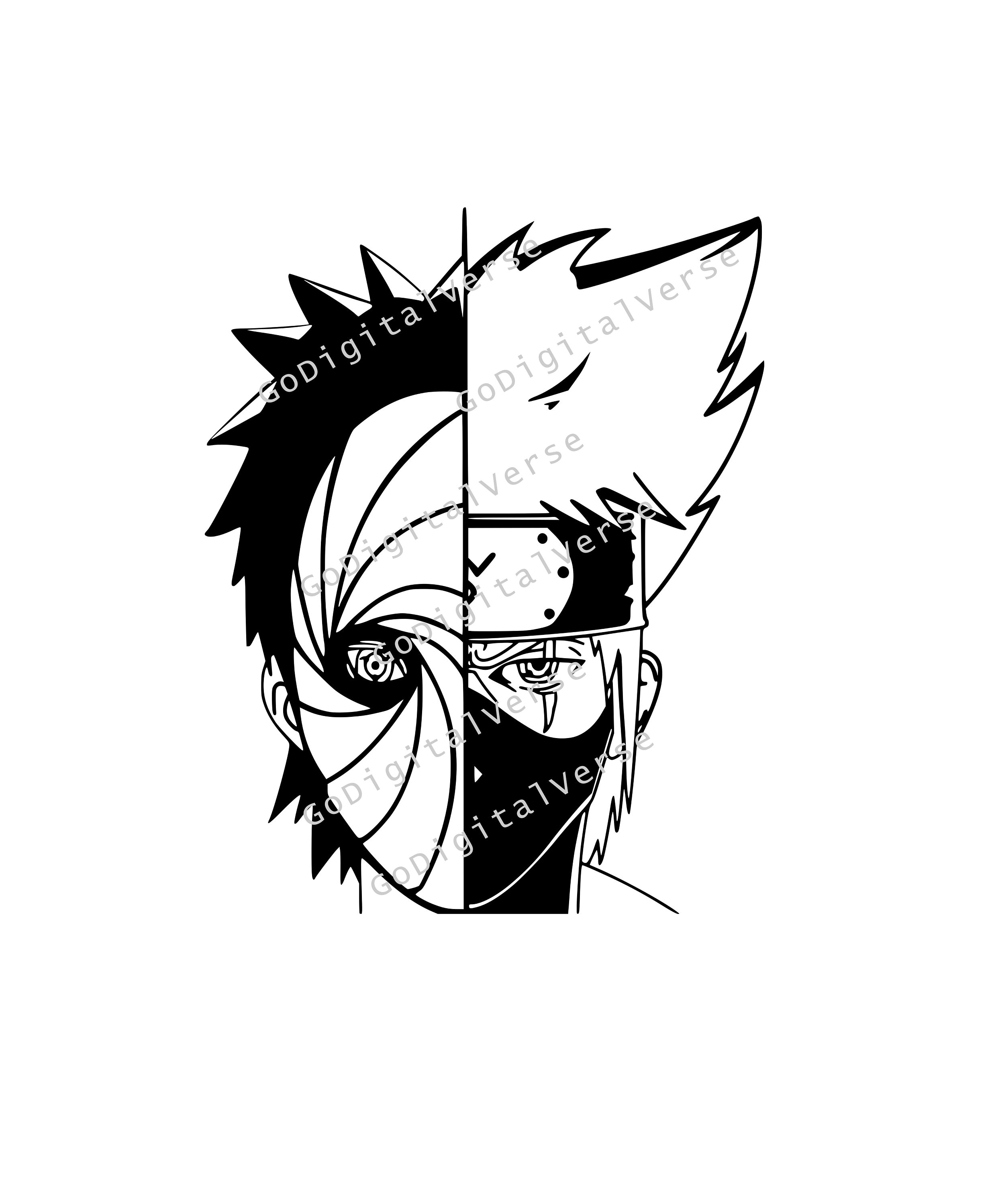 Naruto eyes collage print A3 size - YASHALI ART's Ko-fi Shop