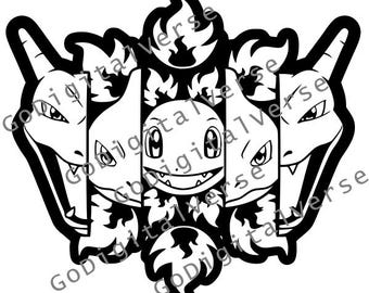Poke-personage: SVG, PNG en PDF