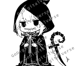 Anime Character - SVG, PNG, and PDF