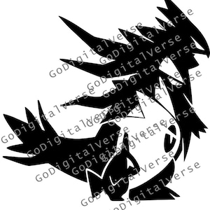 Poke character - SVG, PNG, and PDF