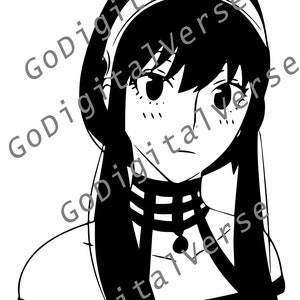 Anime Charakter - SVG, PNG und PDF