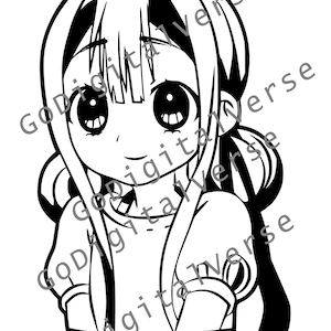 Anime Character - SVG, PNG, PDF