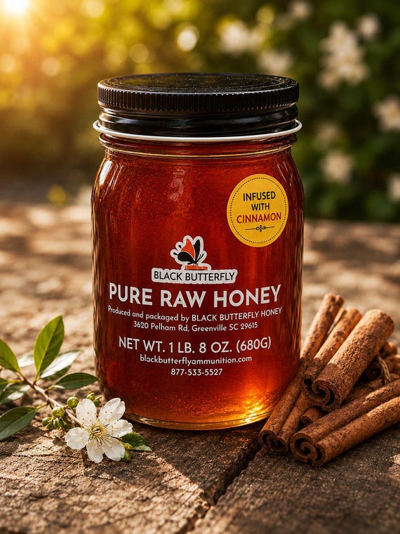 Wildflower Honey Infused Ceylon Cinnamon, from South Carolina (1 lb 8 oz)