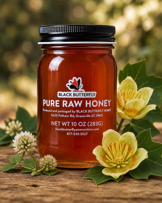 Spring Wildflower Honey, Pure, Raw from South Carolina Honey (10 oz)