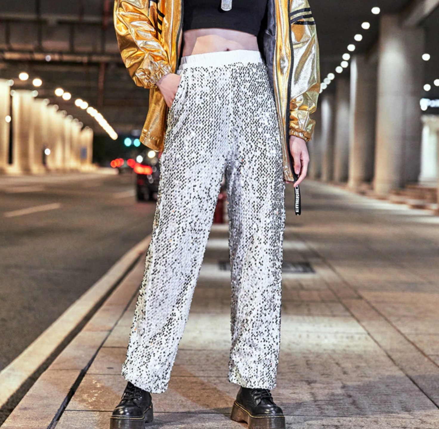 Top 66+ silver sequin trousers best - in.coedo.com.vn