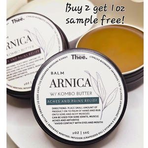 ARNICA BALM | 100% NATURAL Pain Relief Balm | Rare Kombo Butter | Arnica