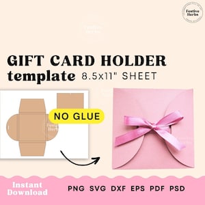 Gift card holder Christmas, Gift card holder SVG, Gift card holder template for multiple cards, Gift card box template for Christmas