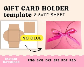 Gift card holder SVG, Gift card holder template, Gift card box holder SVG file, Gift card holder Wedding, Gift card box template download
