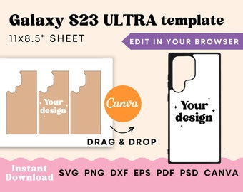 Phone Case Template, Samsung S23 ULTRA phone case template for sublimation, Samsung sublimation template, Samsung template Samsung S23 ULTRA