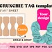Scrunchie Tag Template, Scrunchie Tag Svg Canva Template, Printable ...