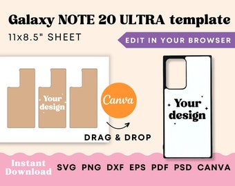 Phone Case Template, Samsung Note 20 ULTRA phone case template for sublimation, Samsung sublimation template, Samsung template Samsung Note