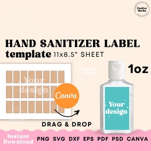 Hand sanitize label template, Hand sanitize label bachelorette birthday wedding, Hand sanitize label sticker, Hand sanitize template svg