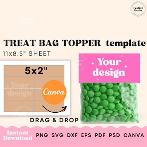 Treat Bag Topper Template Treat Bag Topper Back to School Bridal Treat Bag Topper Template Treat Bag Topper Back to School Bridal